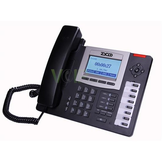 CooFone-D60 Téléphone IP avec 6 Lignes SIP Voix HD PoE D60