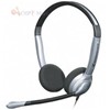 Casque téléphonique double oreillette avec microphone