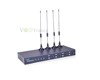 Serveur IP PBX  based on Asterisk 4 port GSM
server PBX Targeting for SOHO user and SMB market. 
Attractive black iron case with frosted surface.
Embedded VOIP PBX server based on Asterisk.Unlimited extension register.
Support 30 simultaneous calls.
Easy GUI for configuration.